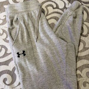 Under Armour Joggers Women Size X-Small Sweatpants Athletic Gym EUC Gray